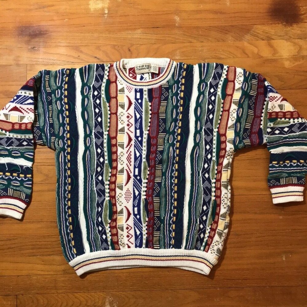 Vintage Cotton Traders Coogi Style Sweater
